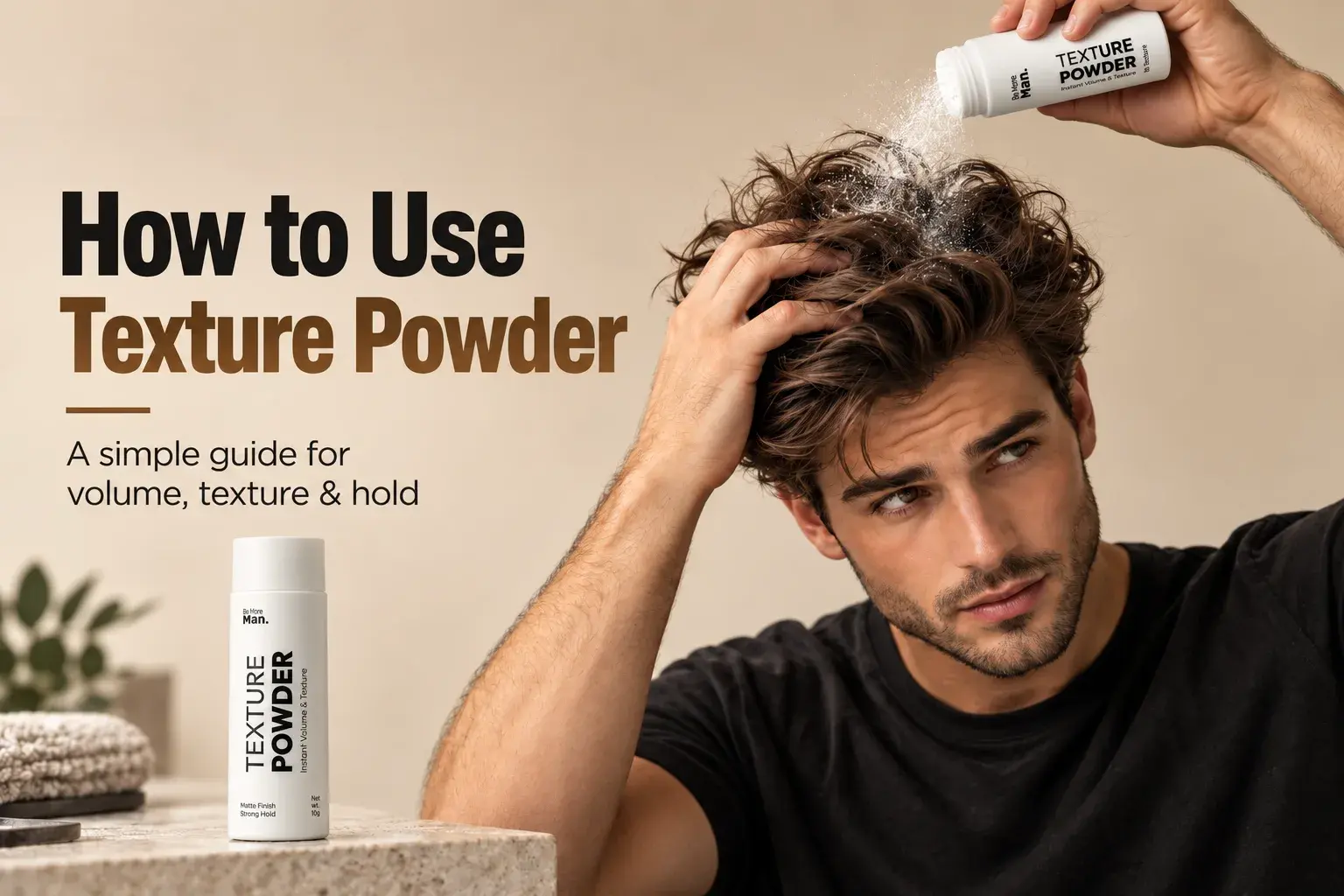 How to Use Texture Powder for Mens Hair